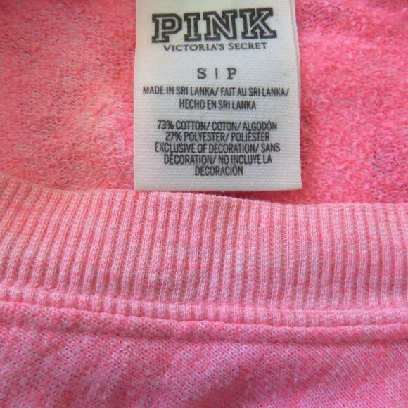 Victoria's Secret PINK Oversized Varsity Crew Fleece Small  EUC - Picture 7 of 9